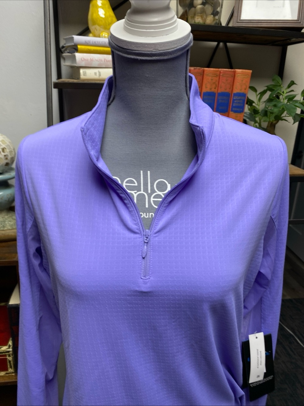 INKUL Women’s Lightweight Quarter-Zip Pullover - Lilac NWT size M - Picture 2 of 5